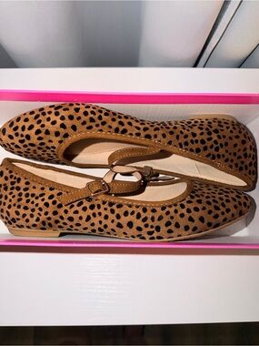 Isaac Mizrahi Whisky Cheetah Mary Jane Flats